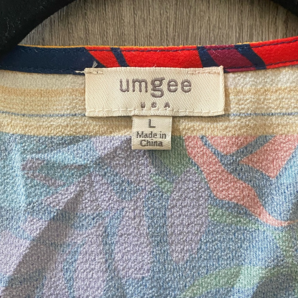 Umgee Floral Faux Wrap Dress - Picture 11 of 12